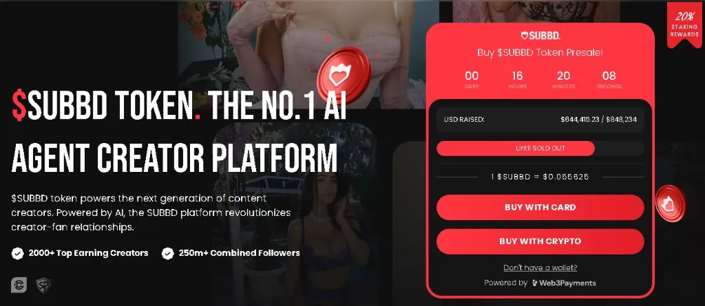 SUBBD ($SUBBD) Nowa, obiecująca przedsprzedaż krypto