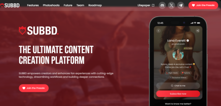 SUBBD Token ($SUBBD) - AI un kriptovalūta digitālā satura nākotnei