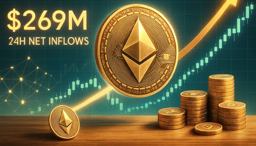 Ethereum Sees $269M In Net Inflows In 24H – Bullish Momentum Accelerates