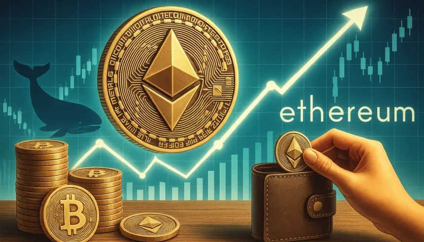 Ethereum Whale Loads Up: $422M In ETH Bought In Under a Month