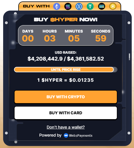 Bitcoin Hyper Buying Widget