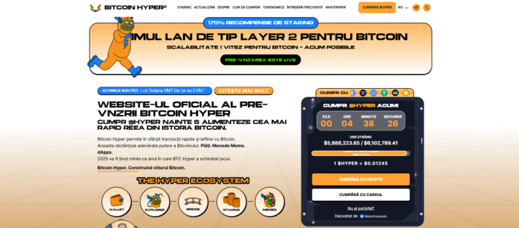 Bitcoin Hyper pagina de presale