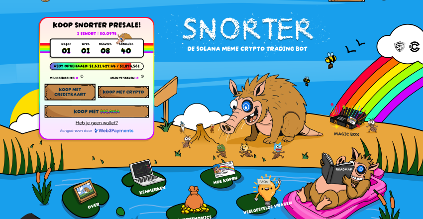 Snorter token $SNORT presale meme coin
