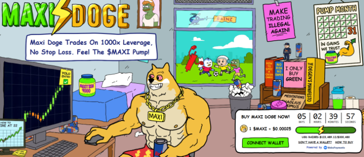 Maxi Doge – Dogecoin atvasinājums ar fokusēšanos uz 1000x sviru