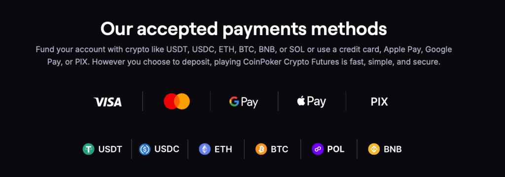 Platební metody - CoinFutures recenze