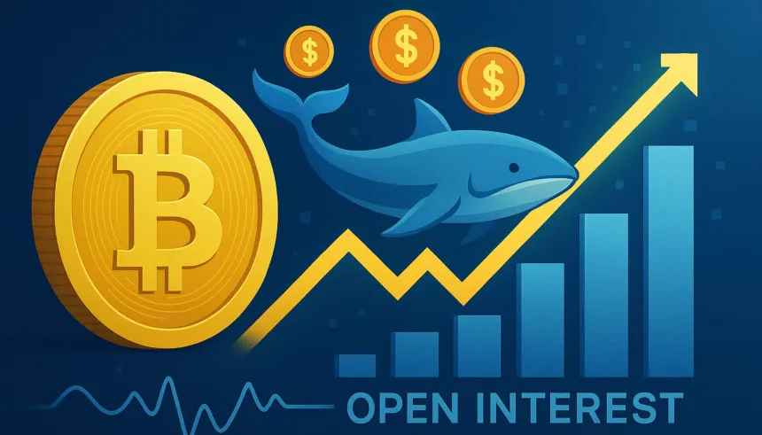 $4B Increase In Bitcoin Open Interest Fueled By Whale Transfers To Exchanges – Details