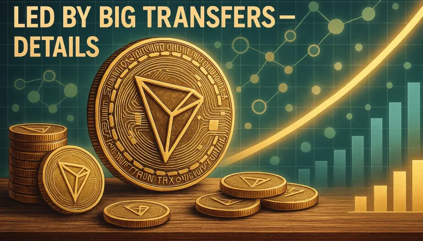TRON Shows Adoption Strength As Volume Still Led By Big Transfers – Details