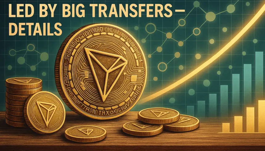 TRON Shows Adoption Strength As Volume Still Led By Big Transfers – Details