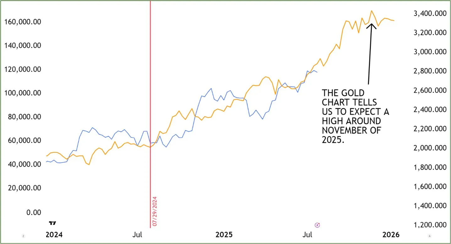 Bitcoin vs gold in 2025