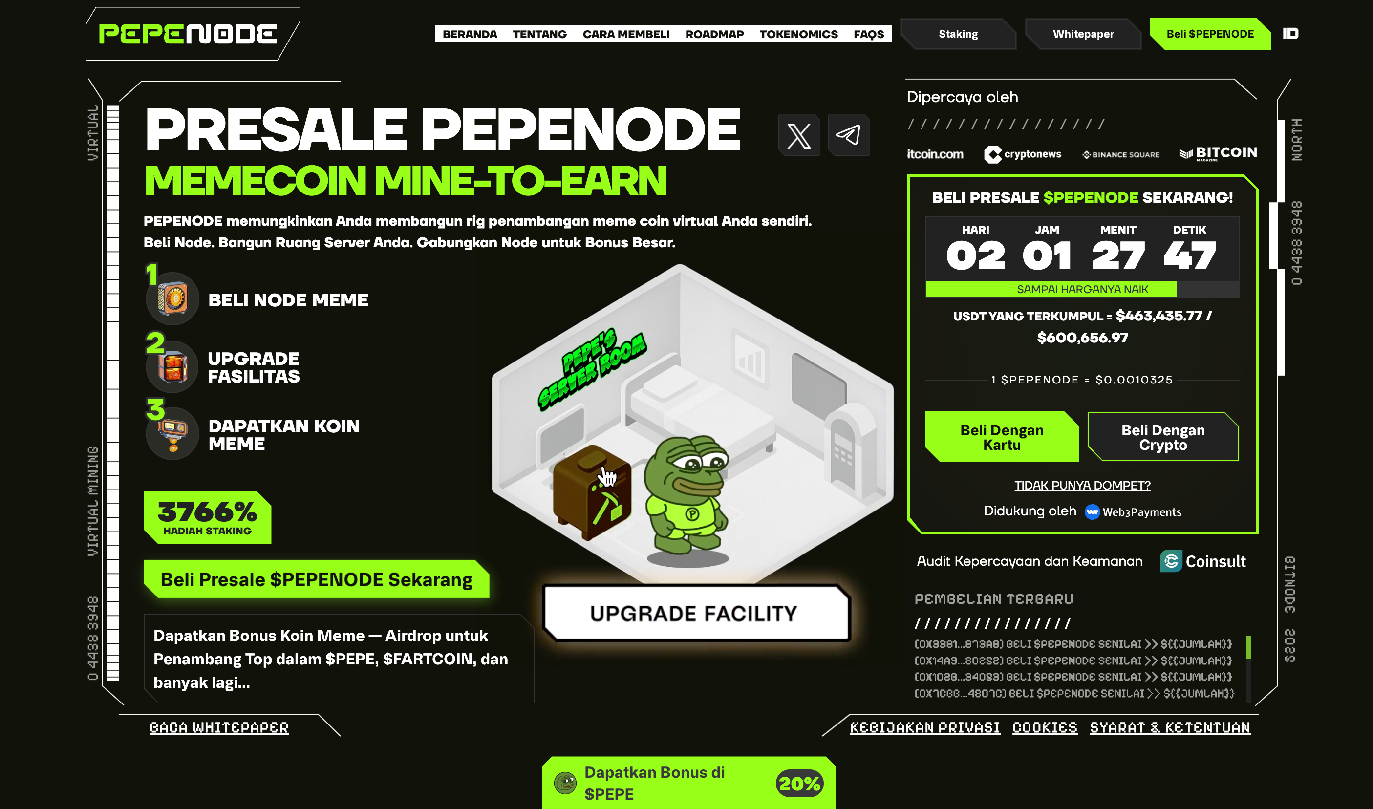 PEPENODE – Proyek Mining Virtual yang Bisa Jadi Trending Crypto Berikutnya