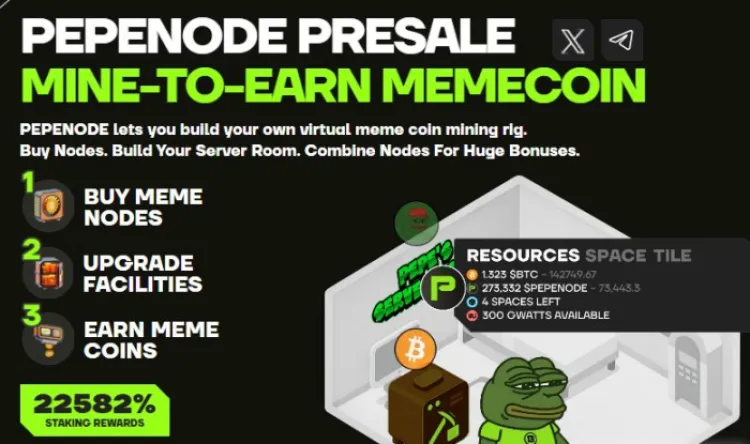 PepeNode presale website.