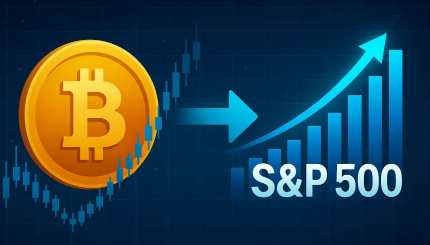 Bitcoin–S&P 500 Correlation Surges To 80%: Linking Crypto Moves To Stock Market Swings