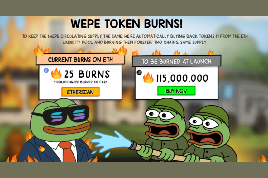 wall street pepe token burns