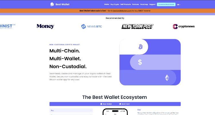 Kas yra Best Wallet kriptovaliutų piniginė?