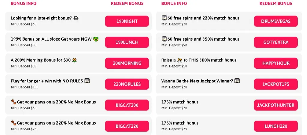 Bigger welcome bonuses