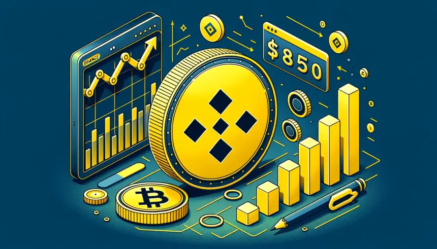 BNB Price Struggles Below $850