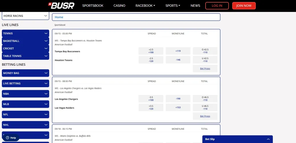 image of sports betting interface highlighting bonuses and odds comparisons