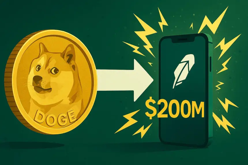 $200M DOGE transfer schokt Robinhood – Dogecoin ETF drama escaleert