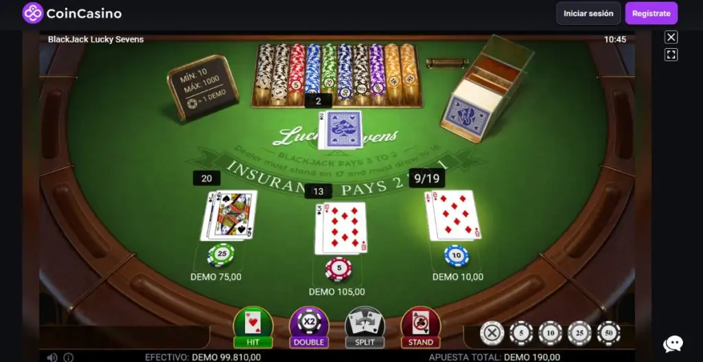 En CoinCasino puedes jugar al blackjack con cryptomonedas gratis