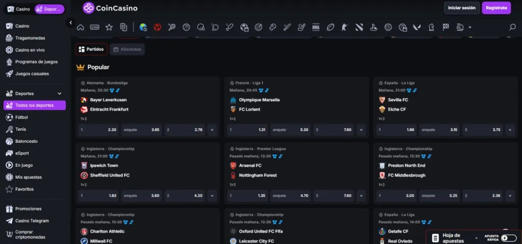 Coincasino es la casa de apuestas seguras más recomendadas de nuestro análisis