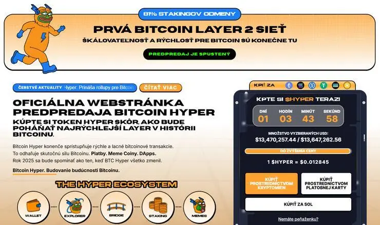 Bitcoin Hyper Predpredaj