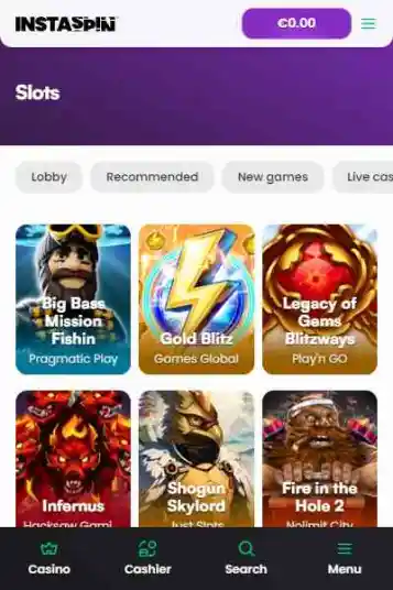 オンラインスロットするならインスタスピン