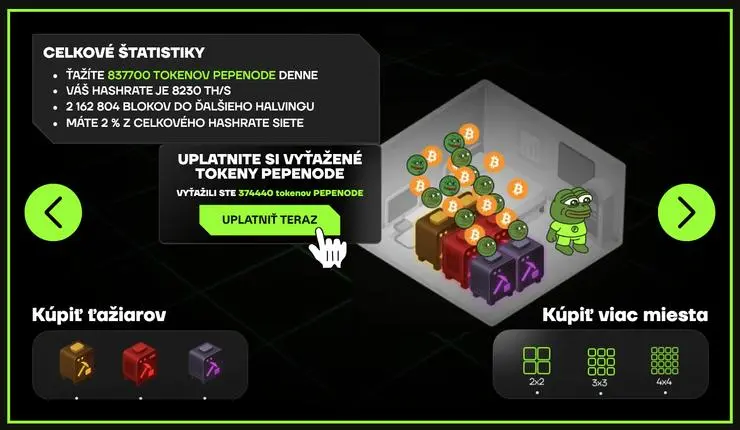pepenode virtálna ťažba kryptomien