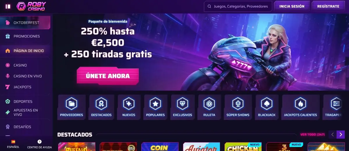 Roby Casino está entre los casinos Metaverso mejor valorados
