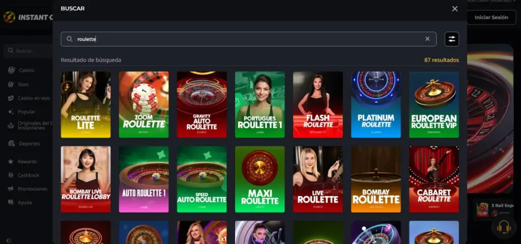 Instant Casino es el casino con ruleta en vivo más valorado en España