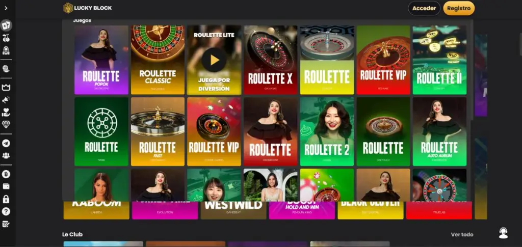 Los juegos de ruleta Live de Lucky Block son algunos de los mejores del mercado
