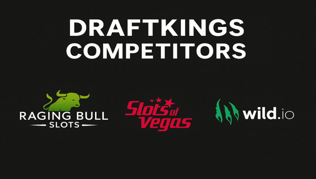[image of different sportsbook and fantasy sports platform logos shown as DraftKings competitors] 