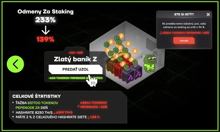 ťažba kryptomien pepenode 4