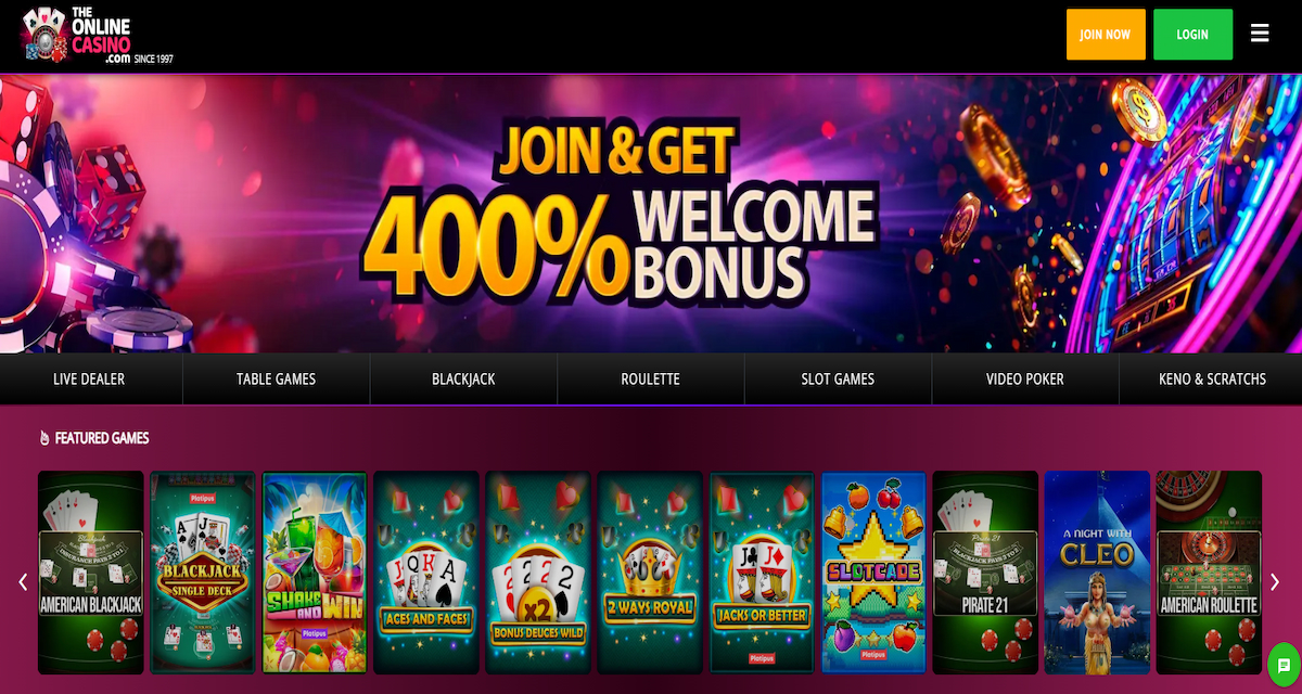 The Online Casino – Wide game selection and international presence