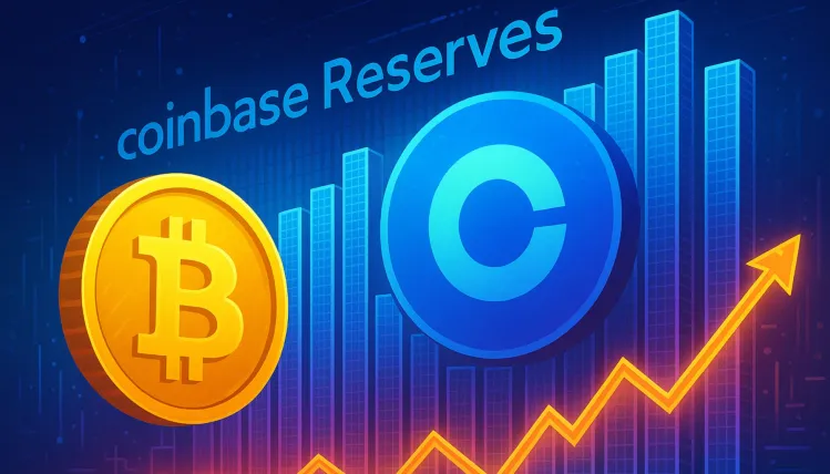 Coinbase Reserves Hit $112B: Highest Level Since 2021 Market Peak