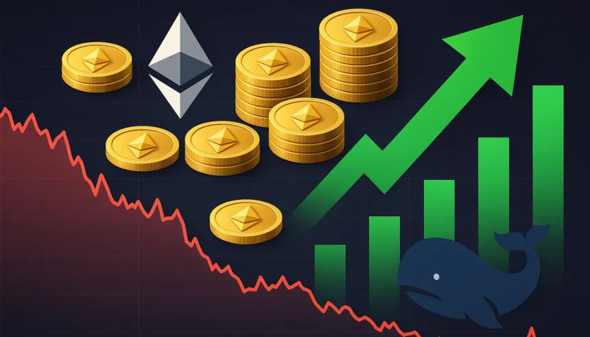 Ethereum Accumulator Addresses Inflows Explode: 400K ETH Added In 24H Despite Selloff