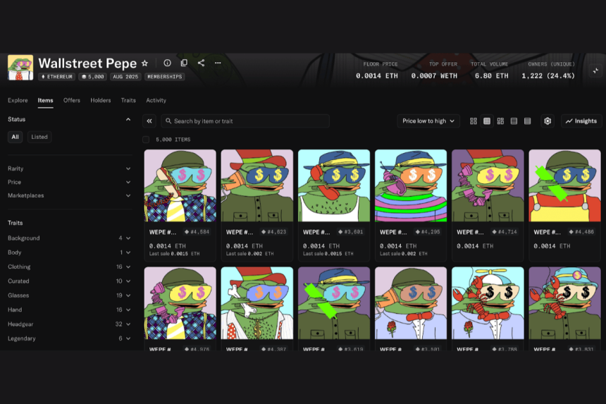 wall street pepe nft