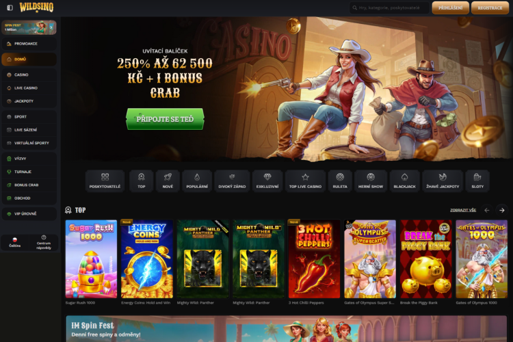 wildsino Nejlepší sázkové kanceláře v ČR 2025