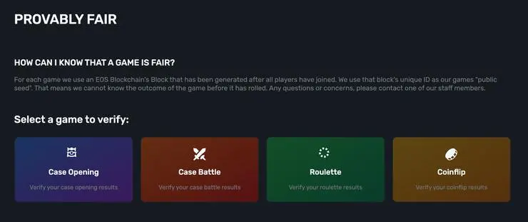 Bezpečnosť SkinsLuck CS2 skins