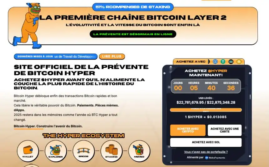 Preventa de Bitcoin Hyper