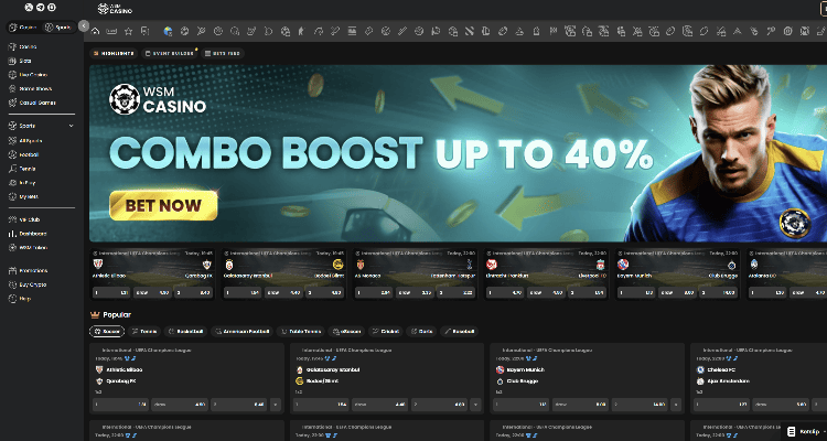 WSM Casino sporto lažybos