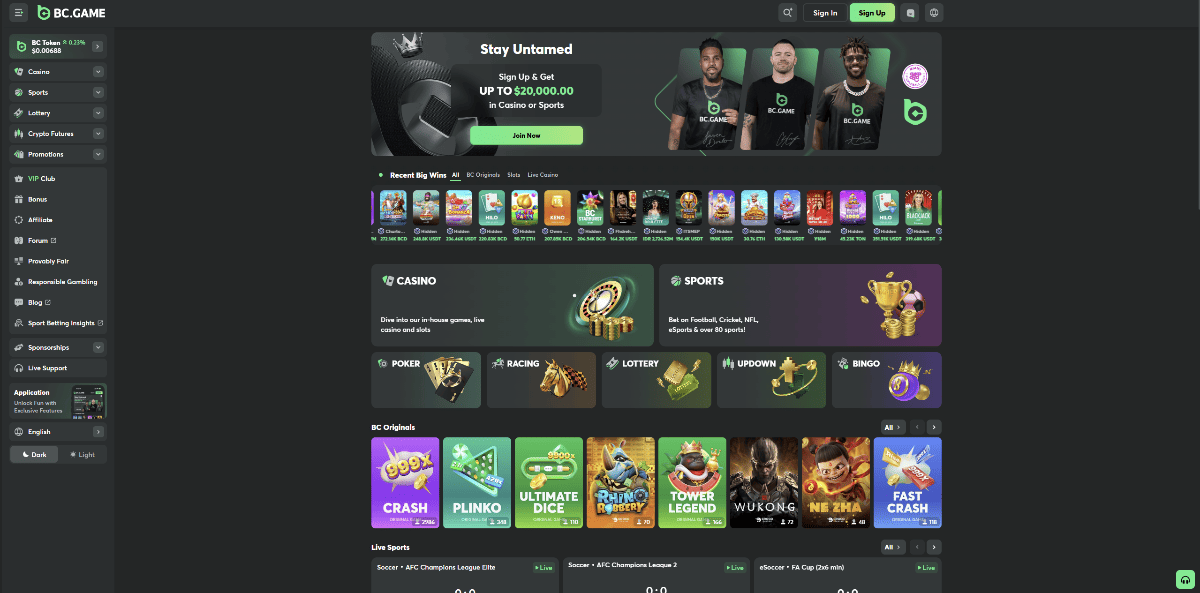 4. BC.Game – funkcijų kupinas kripto kazino su 470% paketu ir 400 sukimų