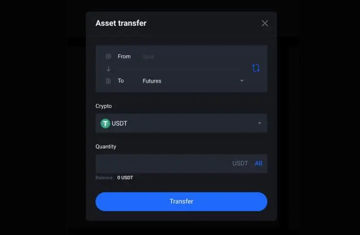 MEXC postup finančná páka