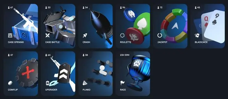 Skins Luck CS2 skins herné režimy