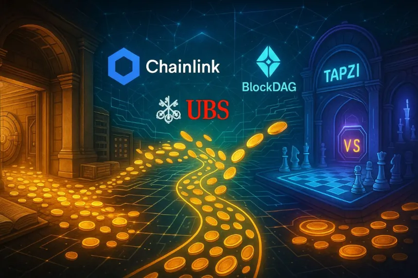 Tapzi Aligns with Chainlink, UBS & BlockDAG, Leads Crypto Presales in the Tokenization Revolution