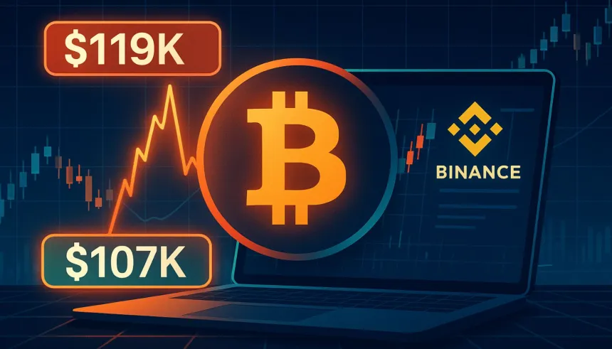 Bitcoin Trapped On Binance: The Battle Between $107K and $119K Heats Up