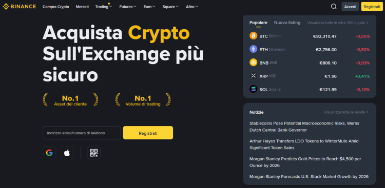 Binance recensione 1