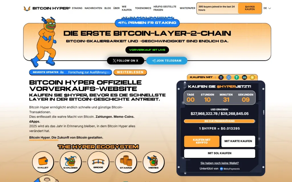 So ordnest du den Bitcoin Hyper (HYPER) Presale neben der LINK-Strategie ein