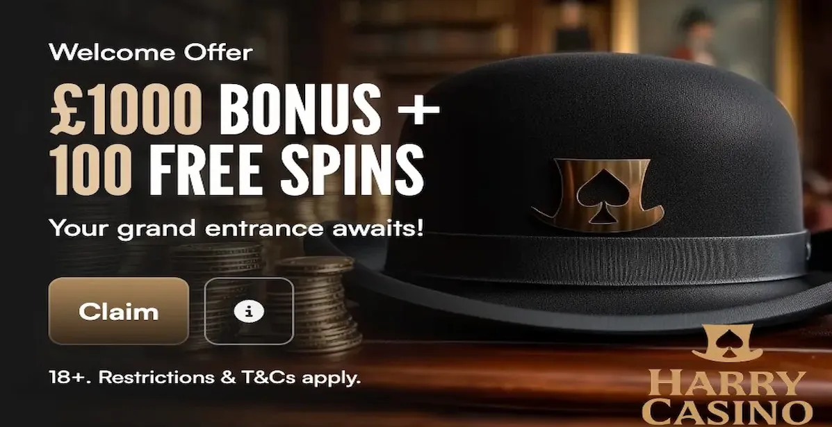 HarryCasino - Offers a magical mix of popular slots and classic table games with a straightforward user interface.