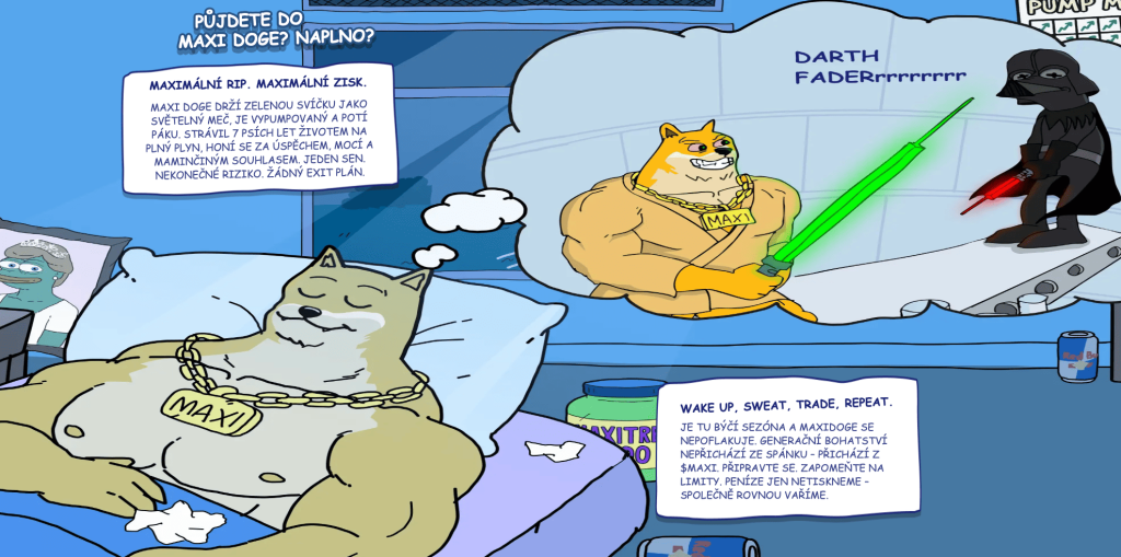 Krypto projekt Maxi Doge