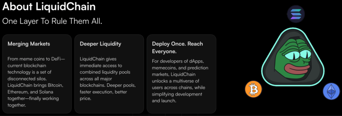 LiquidChain’s layer 3 setup and features.